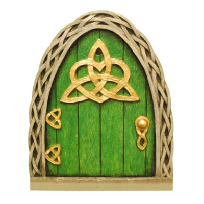 10cm Πολύχρωμο Mini Fairy Gnome Door Figurine Elf Home For Yard Art Garden Tree Sculpture Statues Decor Ξύλινο Στήριγμα δώρου εξωτερικού χώρου