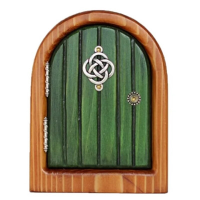 10cm Πολύχρωμο Mini Fairy Gnome Door Figurine Elf Home For Yard Art Garden Tree Sculpture Statues Decor Ξύλινο Στήριγμα δώρου εξωτερικού χώρου