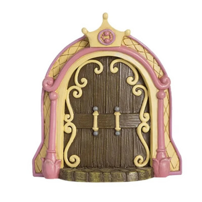 10cm Πολύχρωμο Mini Fairy Gnome Door Figurine Elf Home For Yard Art Garden Tree Sculpture Statues Decor Ξύλινο Στήριγμα δώρου εξωτερικού χώρου