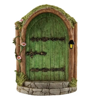10cm Πολύχρωμο Mini Fairy Gnome Door Figurine Elf Home For Yard Art Garden Tree Sculpture Statues Decor Ξύλινο Στήριγμα δώρου εξωτερικού χώρου