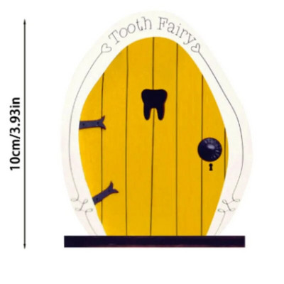 10cm Πολύχρωμο Mini Fairy Gnome Door Figurine Elf Home For Yard Art Garden Tree Sculpture Statues Decor Ξύλινο Στήριγμα δώρου εξωτερικού χώρου