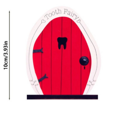 10cm Πολύχρωμο Mini Fairy Gnome Door Figurine Elf Home For Yard Art Garden Tree Sculpture Statues Decor Ξύλινο Στήριγμα δώρου εξωτερικού χώρου