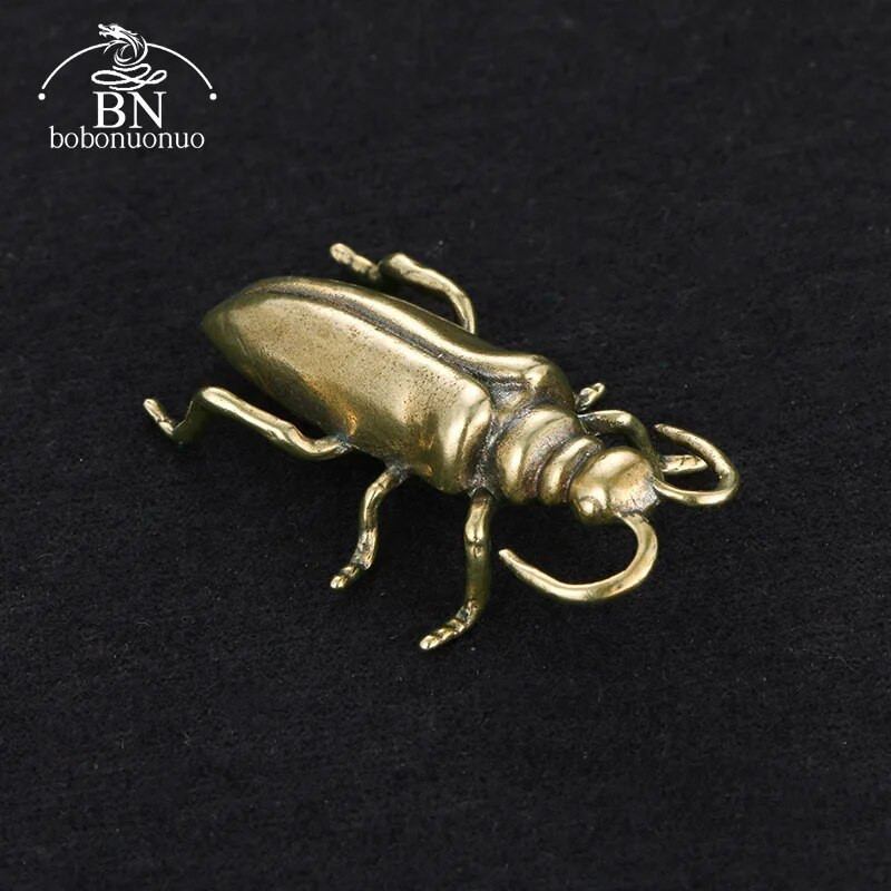 Žalvario modeliavimas Gyvūnų vabalų figūrėlės Miniatiūriniai Stalinio stalo ornamentai Priedai Juokingi stalo arbata Naminių gyvūnėlių amatai Retro namų dekoracijos