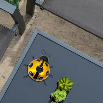 Ηλιακό φως LED για αυλή Landscape Outdoor Ladybug Ηλιακό φωτιστικό κήπου Αίθριο Στολίδι Αδιάβροχο Αντιδιαβρωτικό