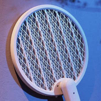 Ρακέτα κουνουπιών 2 σε 1 USB Επαναφορτιζόμενη αναδιπλούμενη λάμπα προστασίας κουνουπιών Προστατευτικό δίχτυ οικιακής χρήσης για οικιακή κρεβατοκάμαρα