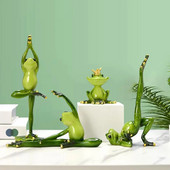 1Pcs/Set slatke vrtne životinjske smole figurice žaba nordijske rukotvorine ukrasi kućnog joga studija ukrasi moderni