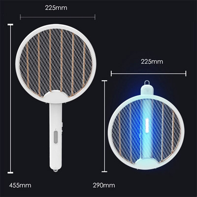 4u1 sklopiva električna muholovka zamka za ubijanje komaraca USB punjiva raketa za komarce ubojica insekata s UV svjetlom za ubijanje insekata