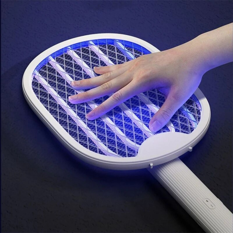 4u1 sklopiva električna muholovka zamka za ubijanje komaraca USB punjiva raketa za komarce ubojica insekata s UV svjetlom za ubijanje insekata