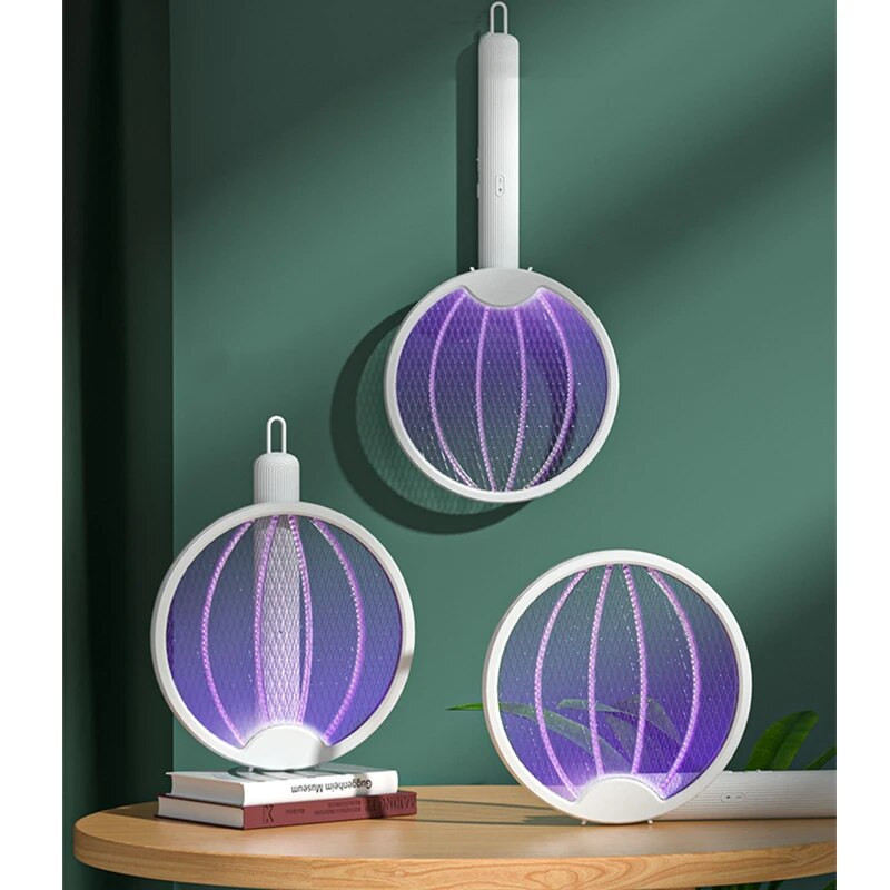 4u1 sklopiva električna muholovka zamka za ubijanje komaraca USB punjiva raketa za komarce ubojica insekata s UV svjetlom za ubijanje insekata