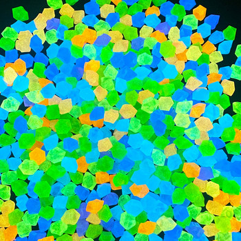 100 бр. Флуоресцентни камъчета Градински аквариум Аксесоари за декорация от светещи камъни Светещи в тъмното камъни на едро
