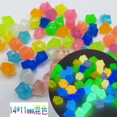 100 buc. Pietriș fluorescent pentru grădină, acvariu, piatră luminoasă, accesorii de decorare, pietre strălucitoare în întuneric, comerț cu ridicata