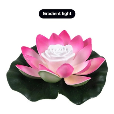 Led tvenkinio žibintai dirbtiniai plūduriuojantys lotoso formos tvenkinio naktiniai žibintai LED sodo tvenkinio fontano dekoratyviniai žibintai