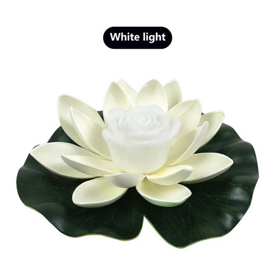 Led tvenkinio žibintai dirbtiniai plūduriuojantys lotoso formos tvenkinio naktiniai žibintai LED sodo tvenkinio fontano dekoratyviniai žibintai