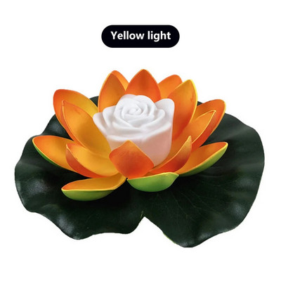 Led tvenkinio žibintai dirbtiniai plūduriuojantys lotoso formos tvenkinio naktiniai žibintai LED sodo tvenkinio fontano dekoratyviniai žibintai