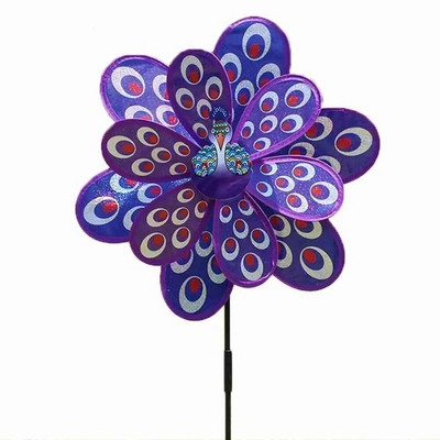 Rainbow Spinner Moara de vânt Pisica Câine Tigru pe bicicletă DIY Bicicletă Wind Spinner Whirligig Grădină Gazon Gadgets decorative Jucării pentru copii