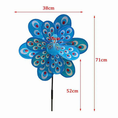 Rainbow Spinner Moara de vânt Pisica Câine Tigru pe bicicletă DIY Bicicletă Wind Spinner Whirligig Grădină Gazon Gadgets decorative Jucării pentru copii