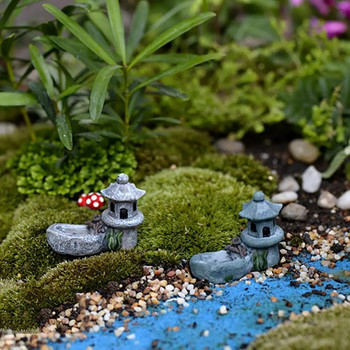Pool Tower House Ρητίνη ειδώλιο Micro Landscape Διακόσμηση σπιτιού Μινιατούρα Νεράιδα Στολίδια Κήπου Διακόσμηση Αξεσουάρ Φιγούρα