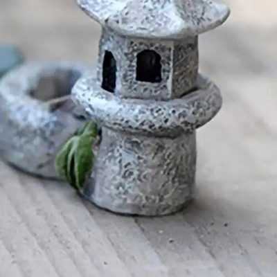 Baseinas Bokštas namas Derva figūrėlė Mikro peizažas Namų dekoras Miniatiūrinis pasakų sodas Papuošalai Dekoravimo priedai Figūra