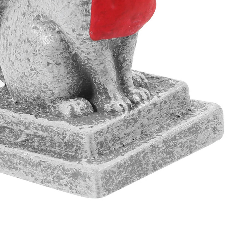 Svetište Inari Svete lisice Minijaturni kip japanske lisice od smole Kitsune Fox Poklopac za torte Vilinski vrt Mahovina Pejzaž Diy rukotvorine