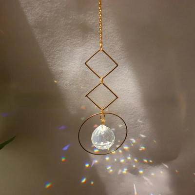 Sun Moon Stars Prism Beads - Suncatcher Rainbow pentru grădină și ferestre