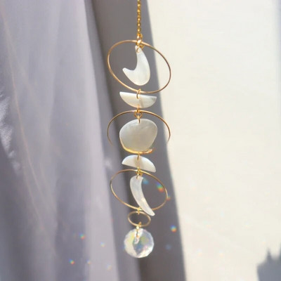 Sun Moon Stars Prism Beads - Suncatcher Rainbow pentru grădină și ferestre