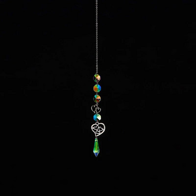 2023 m. naujas Suncatcher Crystal Moon ir saulės pakabukas namų sodo dekoravimo krištolinis ornamentas Rainbow Maker Sun Chaser AB spalva 1 vnt.