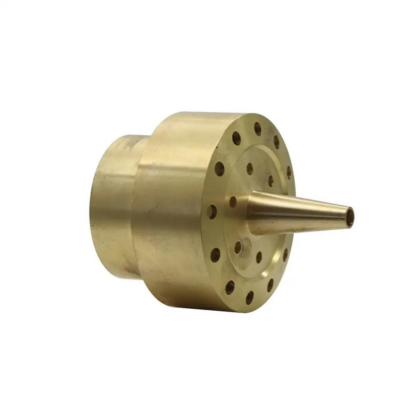 1 vnt G1,5" reguliuojamos universalios krypties žalvario radialinio reaktyvinio fontano purkštukai Variniai sodo tvenkinio dekoravimo fontanai