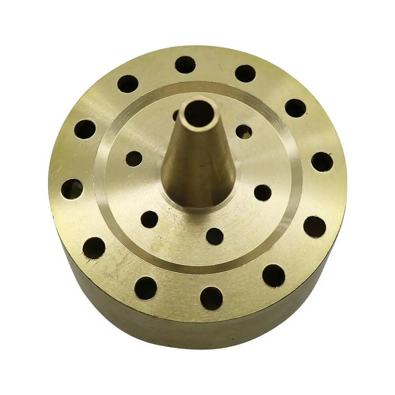 1 vnt G1,5" reguliuojamos universalios krypties žalvario radialinio reaktyvinio fontano purkštukai Variniai sodo tvenkinio dekoravimo fontanai