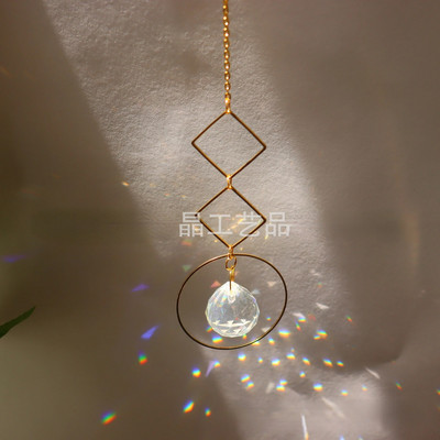 Krištolo saulės gaudyklė Saulės mėnulio žvaigždės prizmės karoliukai vaivorykštės rutuliukai ašarų lašeliai saulės gaudyklė sodo dekoravimui. Pakabinamas langų pakabukas