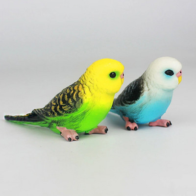 Kreatív szimuláció papagáj papagáj miniatűr tájdísz állatmodell gyep figura mesterséges madárfotózás kellékek