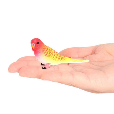 Kūrybinis modeliavimas papūgos papūgėlės miniatiūrinis kraštovaizdžio ornamentas gyvūnas modelis vejos figūrėlė dirbtinis paukščių fotografavimo rekvizitas