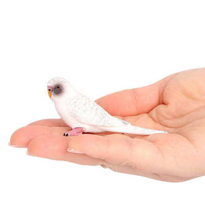 Kūrybinis modeliavimas papūgos papūgėlės miniatiūrinis kraštovaizdžio ornamentas gyvūnas modelis vejos figūrėlė dirbtinis paukščių fotografavimo rekvizitas