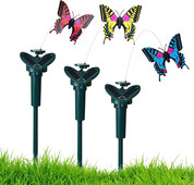 Fluture solar Colibri Decorare pentru grădină Simulare de pasăre zburătoare dansând fluturând grădinărit ornament ornament pentru curte în aer liber
