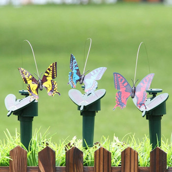 Solar Butterfly Hummingbird Διακόσμηση Κήπου Προσομοίωση Flying Bird Dancing Fluttering Gardening Decor Στολίδι Εξωτερική αυλή