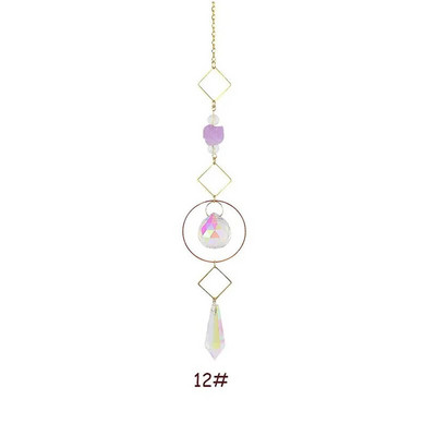Suncatcher agățat Crystal Moon Suncatchers Pandantive Clopoței de vânt Curcubeu Prismă Ornament pentru fereastră Pomul de Crăciun Decor acasă