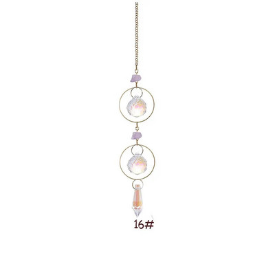 Suncatcher agățat Crystal Moon Suncatchers Pandantive Clopoței de vânt Curcubeu Prismă Ornament pentru fereastră Pomul de Crăciun Decor acasă