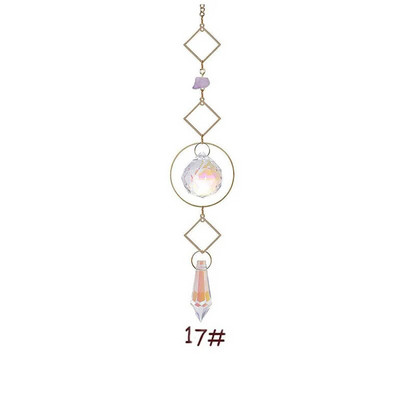 Suncatcher agățat Crystal Moon Suncatchers Pandantive Clopoței de vânt Curcubeu Prismă Ornament pentru fereastră Pomul de Crăciun Decor acasă
