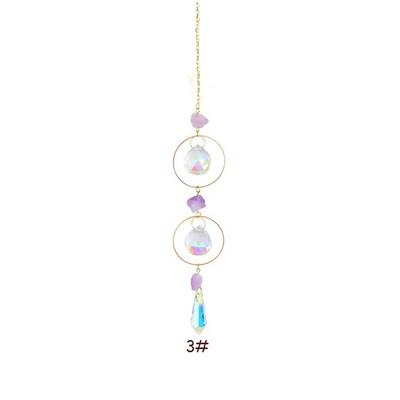 Suncatcher agățat Crystal Moon Suncatchers Pandantive Clopoței de vânt Curcubeu Prismă Ornament pentru fereastră Pomul de Crăciun Decor acasă