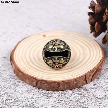 1PC Lucky Brass Handicraft Casting Drop Bell Key Button Car Wind Bell Sect Bronze Bell Creative Gift Fengshui Home Pendant