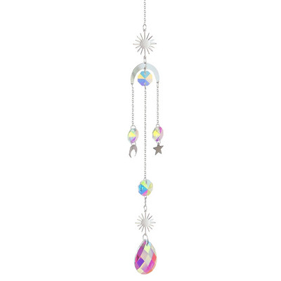 Kristalno zvono vjetra Hvatači sunca Ornament Zvjezdica Mjesec Privjesak Prozor Viseća zavjesa Zvono vjetra Rainbow Chaser Dekoracija kućnog vrta