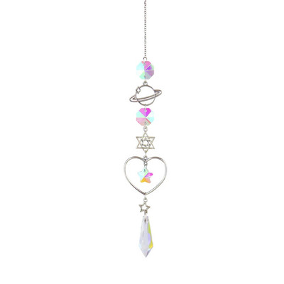 Kristalno zvono vjetra Hvatači sunca Ornament Zvjezdica Mjesec Privjesak Prozor Viseća zavjesa Zvono vjetra Rainbow Chaser Dekoracija kućnog vrta