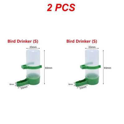 Hrănitor pentru păsări 1/2/4 buc. Hrănire pentru păsări din plastic, hrănire cu apă, băutor automat pentru papagal pentru animale de companie, boluri pentru păsări pentru animale de companie