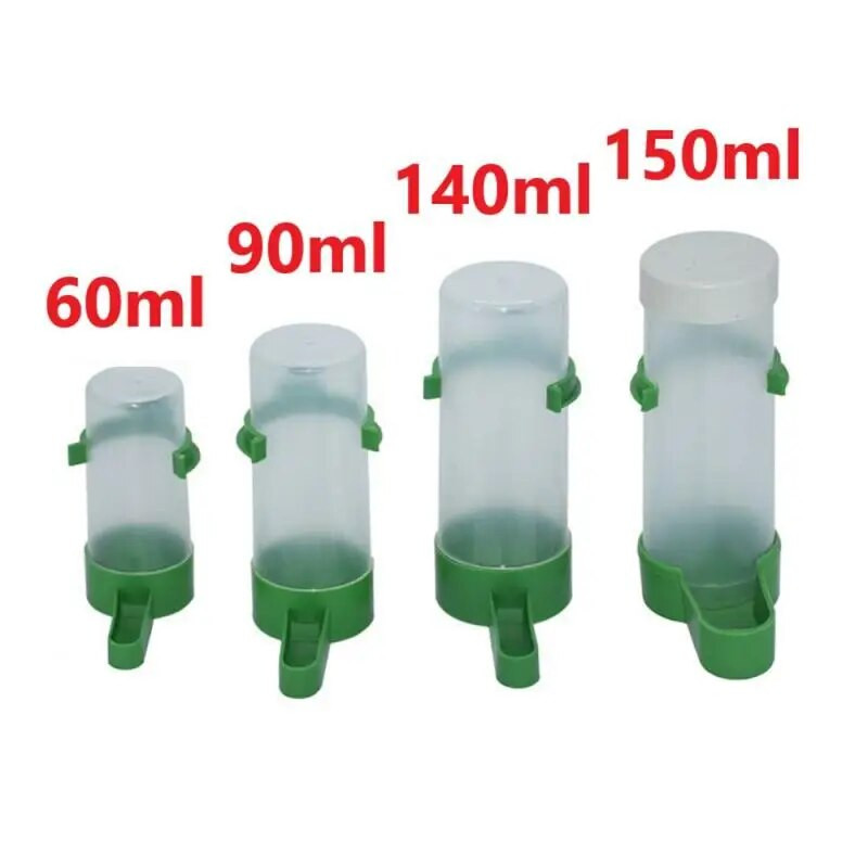 1/2/4 vnt. paukščių tiektuvas plastikinis maistas, vandens šėrimas, automatinis girtuoklis Papūga naminių papūga geriamųjų puodelių dubenys naminių paukščių reikmenys