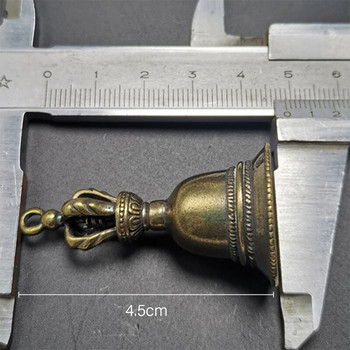 Χειροτεχνία από ορείχαλκο με χύτευση Wind Bell Θιβετιανό χάλκινο κουδούνι μεταλλικό αντίκες κουδούνι Feng Shui Metal Wind Chime Fortune Jingle Bell