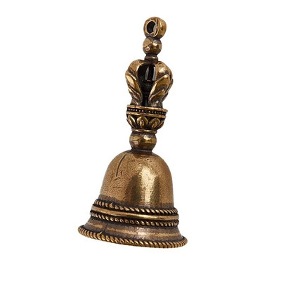 Χειροτεχνία από ορείχαλκο με χύτευση Wind Bell Θιβετιανό χάλκινο κουδούνι μεταλλικό αντίκες κουδούνι Feng Shui Metal Wind Chime Fortune Jingle Bell