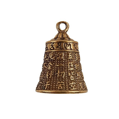 Χειροτεχνία από ορείχαλκο με χύτευση Wind Bell Θιβετιανό χάλκινο κουδούνι μεταλλικό αντίκες κουδούνι Feng Shui Metal Wind Chime Fortune Jingle Bell