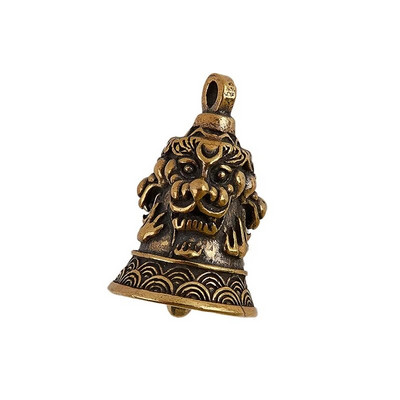 Χειροτεχνία από ορείχαλκο με χύτευση Wind Bell Θιβετιανό χάλκινο κουδούνι μεταλλικό αντίκες κουδούνι Feng Shui Metal Wind Chime Fortune Jingle Bell