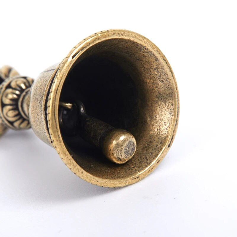 Χειροτεχνία από ορείχαλκο με χύτευση Wind Bell Θιβετιανό χάλκινο κουδούνι μεταλλικό αντίκες κουδούνι Feng Shui Metal Wind Chime Fortune Jingle Bell