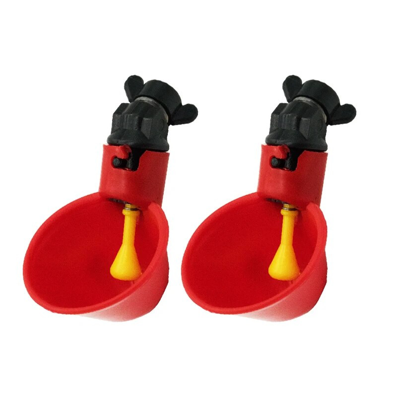 10 vnt automatinis vištienos putpelių gėrimo dubuo paukščių vandens puodeliai tiesus vamzdis su geltonu speneliu paukštienos geriamojo vandens sistema