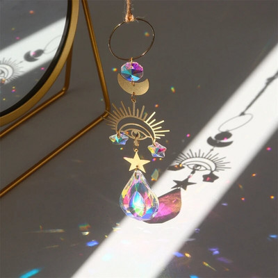 Hvatači sunca Hvatači svjetla Kristalni viseći privjesak Đavolje oko Prozor Vjetar Zvono vjetra Rainbow Chaser Ukrasi za vještice Ukrasi za obrt